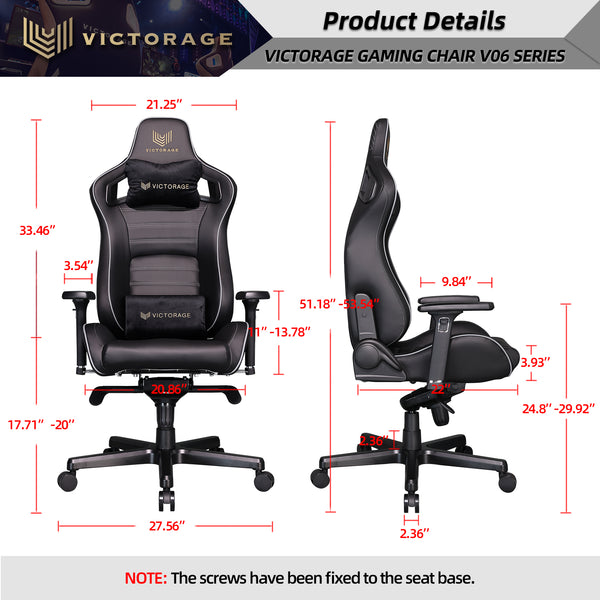 VICTORAGE Bravo Series PU Leather Luxury Office Chair Home Chair(carbon)