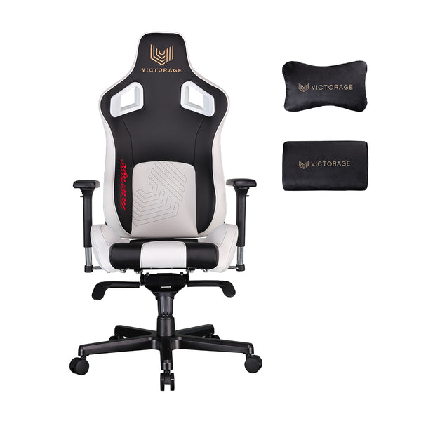 VICTORAGE Delta VC Series Premium PU Leder Heimstuhl Gaming Stuhl(Weiß)