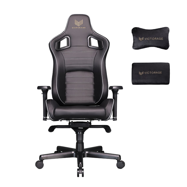 VICTORAGE Bravo Series PU Leder Luxus Bürostuhl Home Chair (Carbon)
